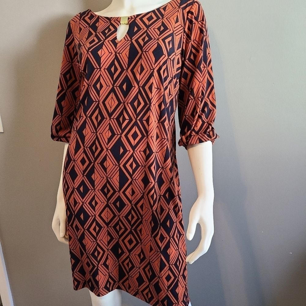 Fen Wright Manson Midi Shift Geometric Dress - image 5